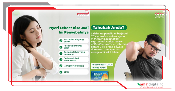 OMAI HerbaPAIN Usir Nyeri Leher, Otot, Sendi dan Sakit Kepala